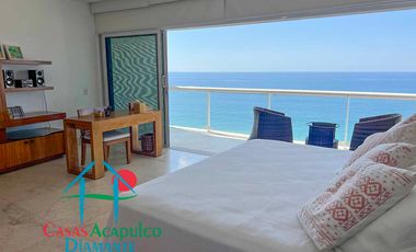 Departamento en venta con terraza y vista al mar.