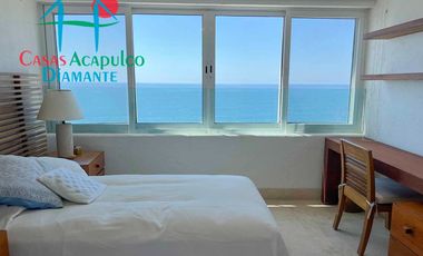 Departamento en venta con terraza y vista al mar.