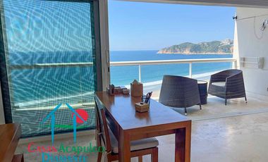 Departamento en venta con terraza y vista al mar.