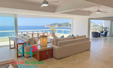 Departamento en venta con terraza y vista al mar.
