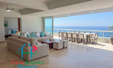 Departamento en venta con terraza y vista al mar.
