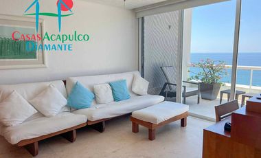 Departamento en venta con terraza y vista al mar.