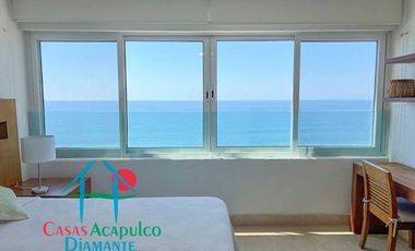 Departamento en venta con terraza y vista al mar.