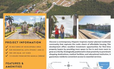 Lots for Sale in TOWN AND COUNTRY SAN PABLO LAGUNA