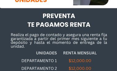 DEPARTAMENTOS EN PREVENTA EN VENTURA PUENTE •GILDARDO•