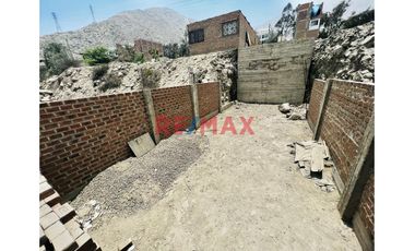 Venta Terreno En La Urbanizacion Mirasol De Huampani Vi (Parte Baja)
