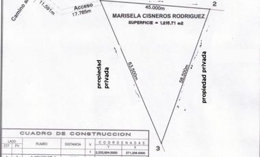 TERRENO CON ESCRITURAS EN LA SIERRA DE STA ROSA