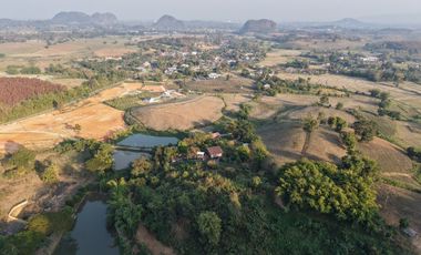Land for sale with mountain view, good atmosphere, Doi Hang, Chiang Rai Special price land, suitable for investment and business