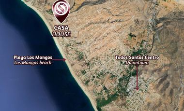Casa con terraza y alberca privada, en venta, Todos Santos, Baja California Sur