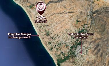 Casa con terraza y alberca privada, en venta, Todos Santos, Baja California Sur