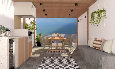 Departamento 1 dormitorio con vista la mar en San Miguel