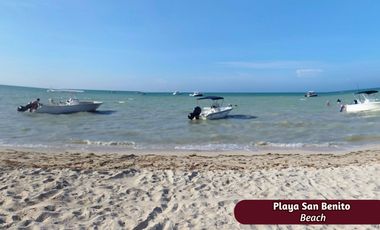 Casa frente al mar con alberca privada en venta, San Benito, Yucatán