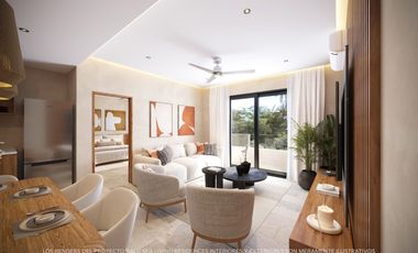 DEPARTAMENTO A PASOS DE LA PLAYA EN PUERTO MORELOS