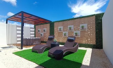 CASA CON JARDIN EN RESIDENCIAL PRIVADO CON CASA CLUB