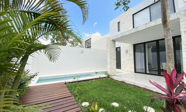 CASA 3 HABITACIONES CON JARDIN EN PLAYA DEL CARMEN