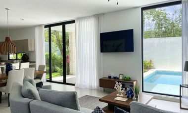 CASA 3 HABITACIONES CON JARDIN EN PLAYA DEL CARMEN