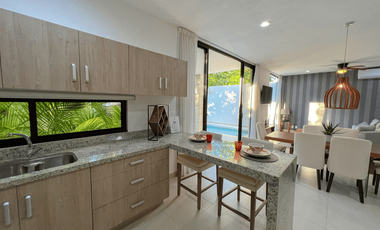 CASA 3 HABITACIONES CON JARDIN EN PLAYA DEL CARMEN