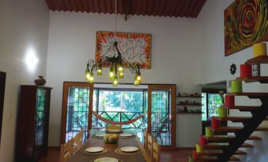 CABAÑA AMOBLADA CON PISCINA,HERMOSA VISTA EN MINCA SANTA MARTA.