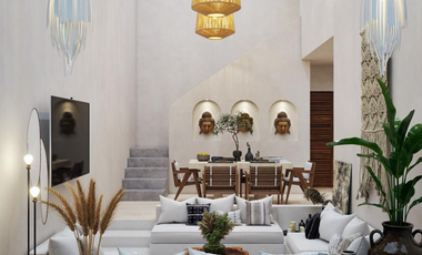 ESPECTACULAR CASA CON JARDIN Y ALBERCA A METROS DE LA PLAYA EN TULUM