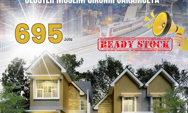 Rumah Ready Stock KPR Syariah Tanpa Riba 3KT, 10 mnt St. LRT & Tol Cikunir Jakamulya Bekasi