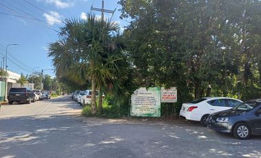 TERRENO EN ESQUINA EN RENTA EN ALAMOS 1 A MEDIA CUADRA DE HUAYACAN, ATRAS DE GROUPERS $40,000