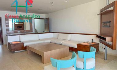Depto frente al mar, con terraza y 4 recámaras