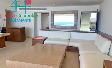 Depto frente al mar, con terraza y 4 recámaras
