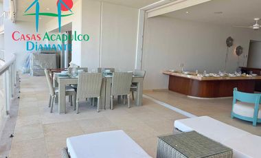 Depto frente al mar, con terraza y 4 recámaras