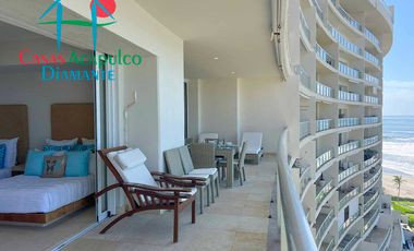 Depto frente al mar, con terraza y 4 recámaras