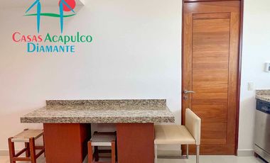 Depto frente al mar, con terraza y 4 recámaras