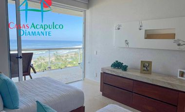 Depto frente al mar, con terraza y 4 recámaras