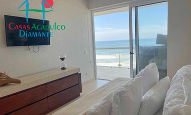 Depto frente al mar, con terraza y 4 recámaras