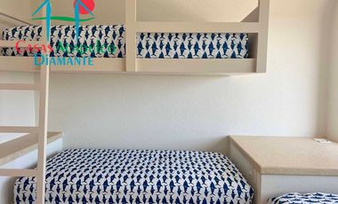 Depto frente al mar, con terraza y 4 recámaras