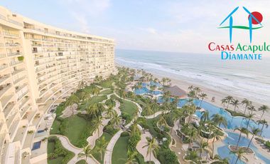 Depto frente al mar, con terraza y 4 recámaras