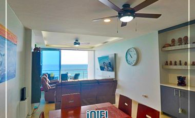 En venta: Dpto. en primera línea al Mar, Edificio Las Olas, Manta