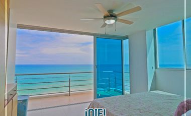 En venta: Dpto. en primera línea al Mar, Edificio Las Olas, Manta