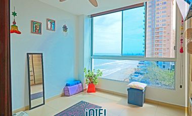 En venta: Dpto. en primera línea al Mar, Edificio Las Olas, Manta