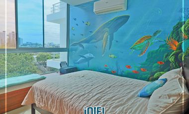 En venta: Dpto. en primera línea al Mar, Edificio Las Olas, Manta