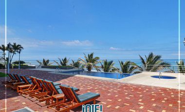 En venta: Dpto. en primera línea al Mar, Edificio Las Olas, Manta
