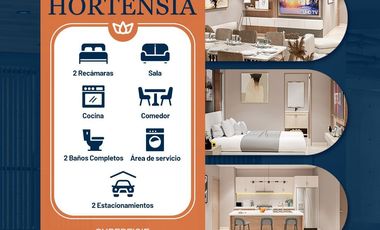 MODELO HORTENCIA, DEPA EN JARDINES DE LA MESA