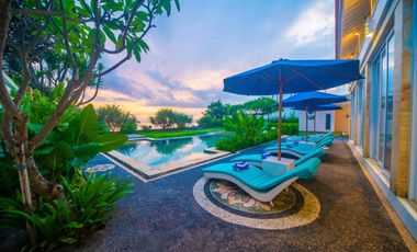 Beachfront 4 Bedroom Villa with Ocean View in Ketewel Bali for Sale Leasehold