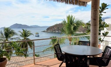 CASA DE PLAYA, AMUEBLADA, EN VENTA, PENINSULA DE SANTIAGO, MANZANILLO, COL.