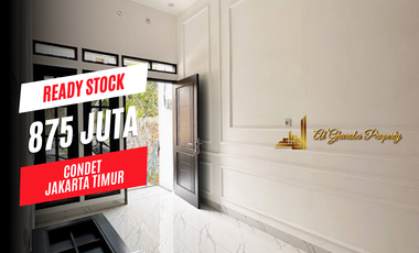 RUMAH 2 LANTAI PLUS ROOFTOP 3KT 875 JUTA SHM CONDET KRAMAT JATI JAKARTA TIMUR
