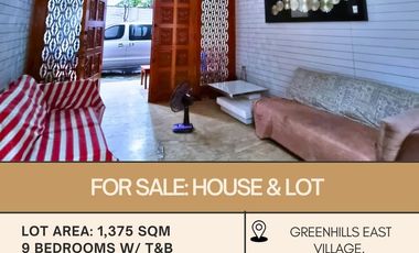 FOR SALE House & Lot located in Greenhills East Village, Brgy. Wack Wack, Mandaluyong City