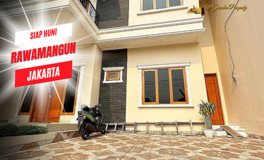 JUAL CEPAT RUMAH BARU SIAP HUNI 5 KT SHM RAWAMANGUN JAKARTA