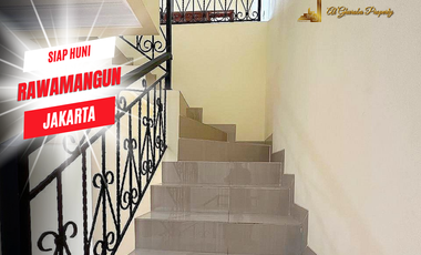 JUAL CEPAT RUMAH BARU SIAP HUNI 5 KT SHM RAWAMANGUN JAKARTA