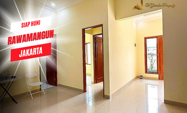 JUAL CEPAT RUMAH BARU SIAP HUNI 5 KT SHM RAWAMANGUN JAKARTA
