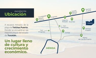 erreno Venta Frac. Hacienda Terraviva, Pueblo Telchac, Priv Ceiba, Merida, Yucatan