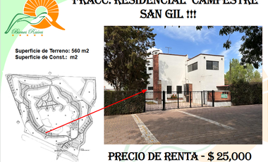 CASA EN RENTA EN SAN GIL