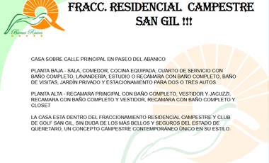 CASA EN RENTA EN SAN GIL